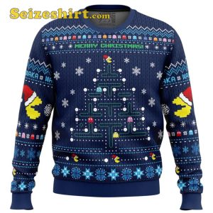 Pac Man Best Ugly Christmas Sweater