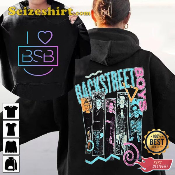 Pop Music Bring Memory I love Back Street 2 side Hoodie, Bring Memory Back, Backstreet Boy Band, BSB Rock Shirt, Vintage Pop Shirt