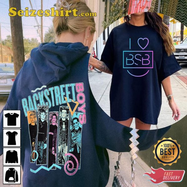 Pop Music Bring Memory I love Back Street 2 side Hoodie, Bring Memory Back, Backstreet Boy Band, BSB Rock Shirt, Vintage Pop Shirt