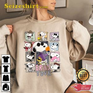 The Snoopy Taylor Swift Era Tour Sweatshirt, Taylor’s Version Hoodie, 1989 Crewneck, Swiftie Merch Shirt, Snoopy Sweater, Gift for Fan