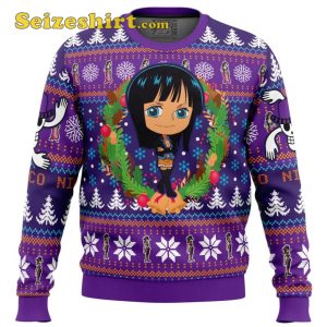 Ugly Sweater Party Nico One Piece Ugly Christmas Lavender Sweater