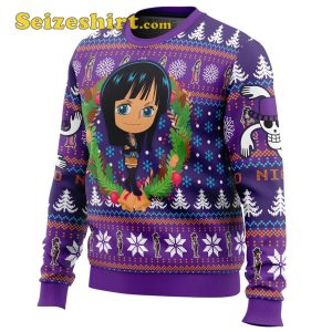 Ugly Sweater Party Nico One Piece Ugly Christmas Lavender Sweater
