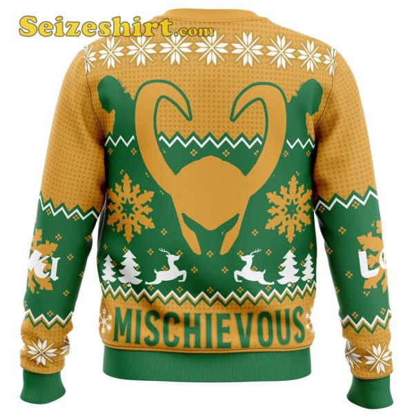 Yellow Sweater Believe Loki Marvel Ugly Christmas