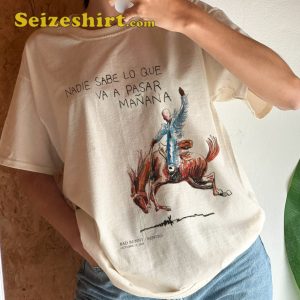 Bad Bunny T Shirt Nadie Sabe Album Cover