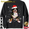 Bernese Mountain Dog Lights Christmas Matching Family T-Shirt