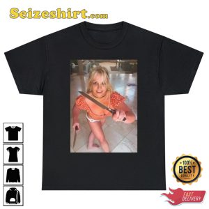 Britney Spears Dances While Holding Knives Shirt