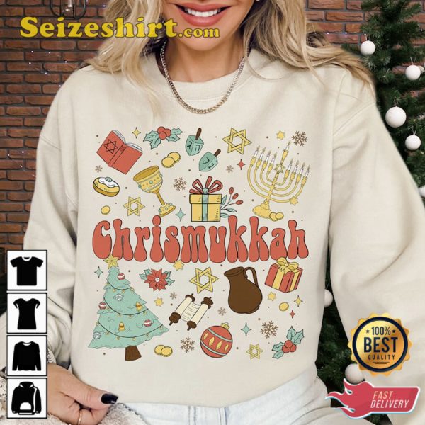 Chrismukkah Shirt, Hanukkah Christmas Jewish Shirt