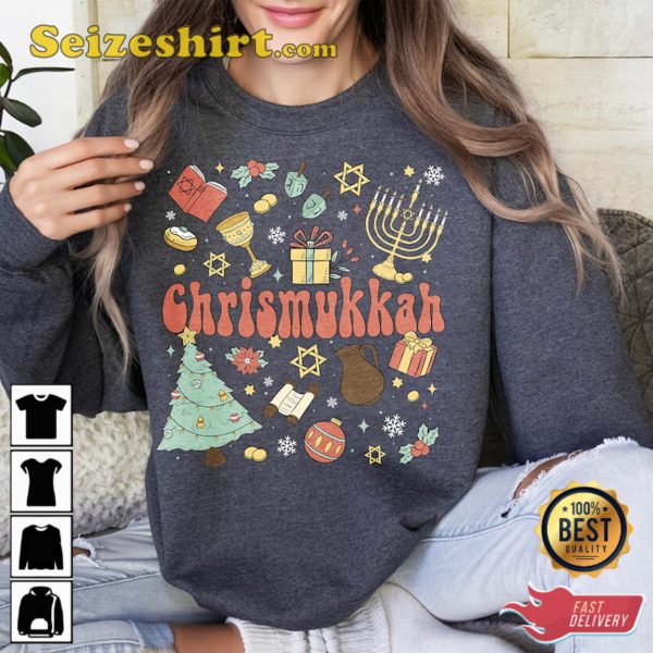 Chrismukkah Shirt, Hanukkah Christmas Jewish Shirt