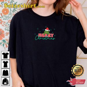 Embroidered Merry Grinchmas Sweatshirt