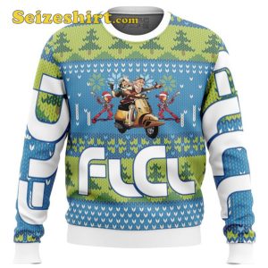 FLCL Fooly Cooly Alt Ugly Vintage Sweater