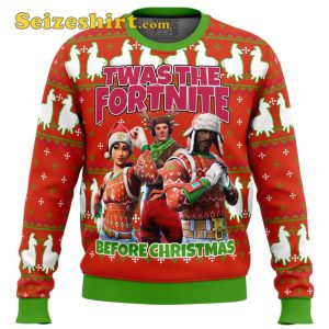 Fortnite Twas Night Ugly Cute Christmas Sweater