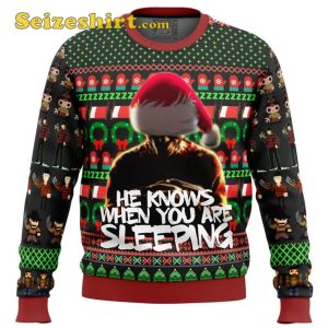 Freddy Krueger A Nightmare on Elm Street Ugly Cute Christmas Sweater