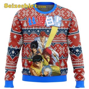 Ghost Fighter YuYu Hakusho Alt Ugly Cute Christmas Sweater