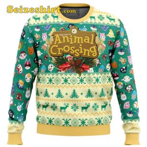 Happy Animal Villagers Animal Crossing Christmas Sweater