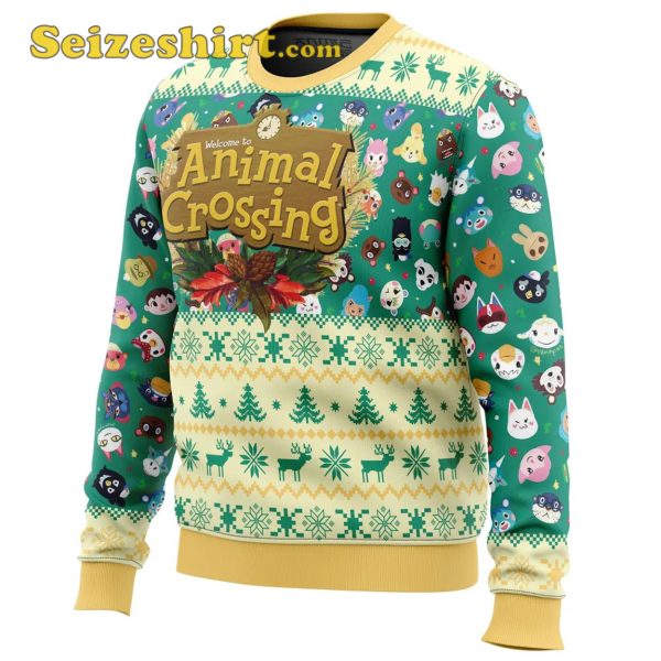 Happy Animal Villagers Animal Crossing Christmas Sweater