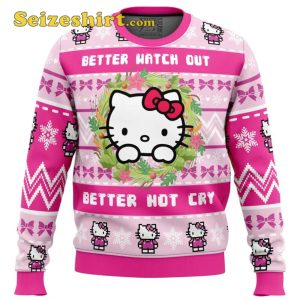 Hello Kitty is Coming to Town Ugly Kiss Sweater Seizeshirt