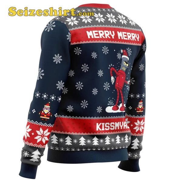 Hey We Wish You a Futurama Ugly Christmas Sweater Seizeshirt