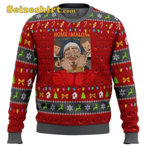 Home Malone Meme Ugly Christmas Sweater