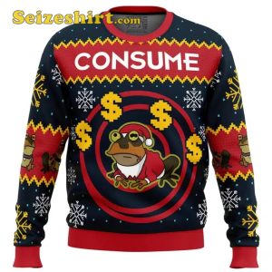 Hypnotoad Consume Futurama Ugly Christmas Sweater Seizeshirt