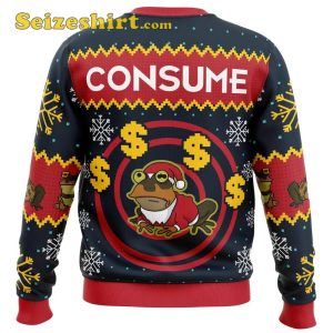 Hypnotoad Consume Futurama Ugly Christmas Sweater Seizeshirt