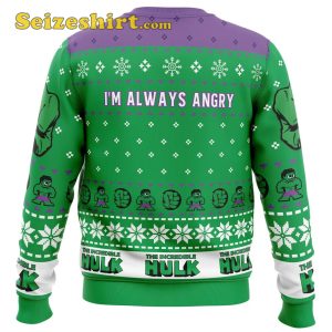 Im Always Angry The Incredible Hulk Marvel Men Sweatshirt