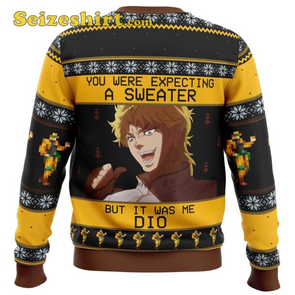 It Was Me Dio Jojos Bizarre Adventure Ugly Christmas Sweater