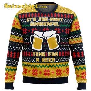 It’s The Most Wonderful Time For A Beer Parody Ugly Sweater