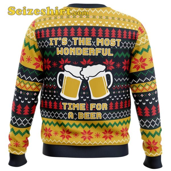 It’s The Most Wonderful Time For A Beer Parody Ugly Sweater