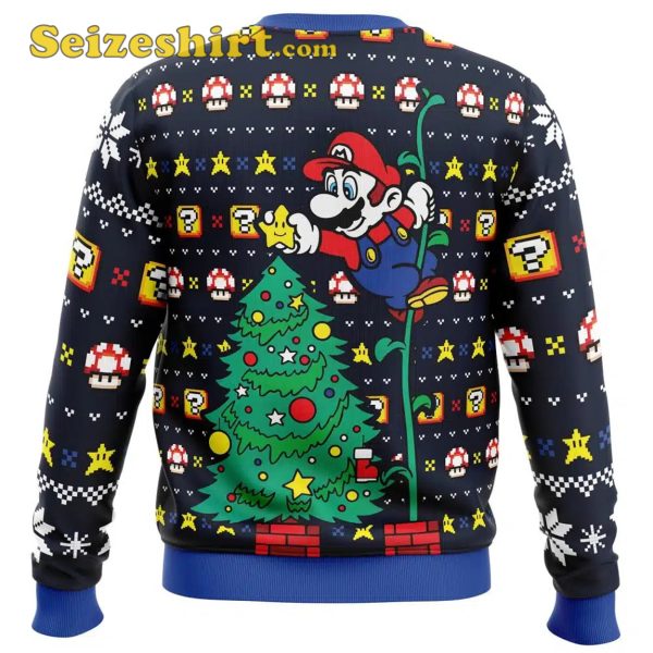 Its a Tree Super Mario Bros Boy Ugly Christmas Sweater