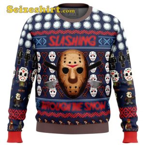 Jason Vorhees Friday the 13th Ugly V Neck Sweater