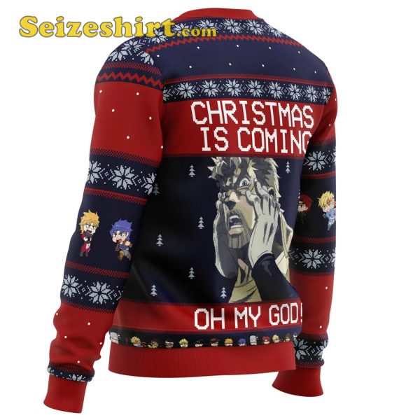 Jojo’s Bizarre Adventure Joseph Joestar Oh My God Ugly V Neck Sweater