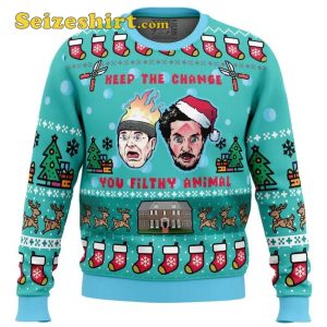 Keep The Change Home Alone Boys Christmas Sweater