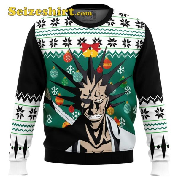 Kenpachi Zaraki Bleach Boys Christmas Sweater