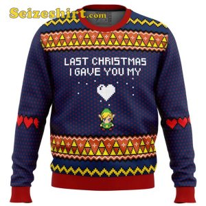 Last Christmas I Gave You My Heart Zelda Boys Christmas Sweater