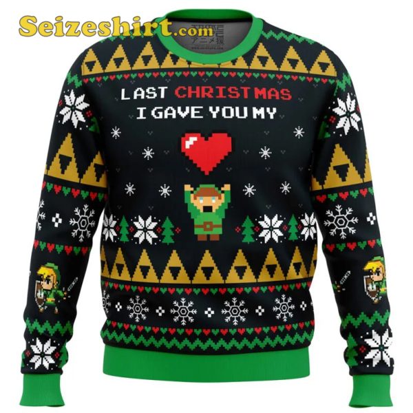 Link To My Heart Legend of Zelda Boys Christmas Sweater