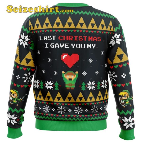 Link To My Heart Legend of Zelda Boys Christmas Sweater