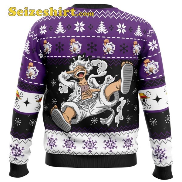 Luffy Gear 5 Sun God Nika One Piece Boys Christmas Sweater