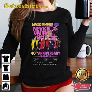 Magic Summer 2024 New Kids On The Block 40th Anniversary 1984 2024 Thank You For The Memories T-Shirt