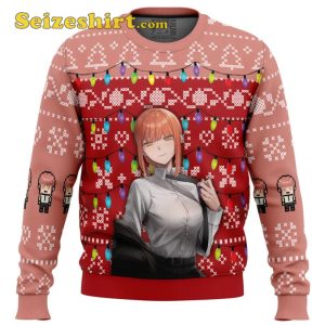 Makima Chainsaw Man Boys Christmas Sweater