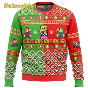 Mario Bros Boys Christmas Sweater