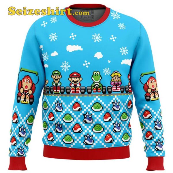 Mario Kart Boys Christmas Sweater