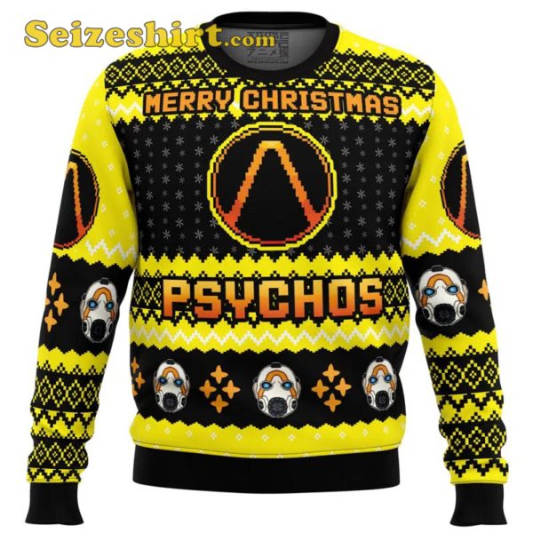 Merry Christmas Psychos Borderlands Boys Christmas Sweater