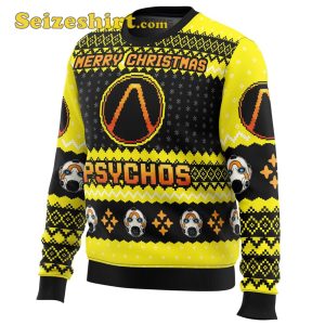 Merry Christmas Psychos Borderlands Boys Christmas Sweater