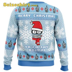 Merry Christmas Ya Filthy Animal Futurama Boys Christmas Sweater