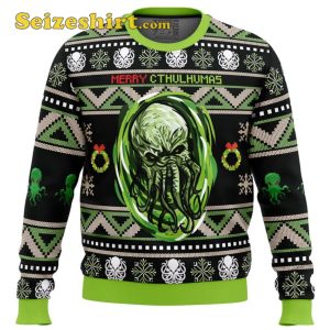 Merry Cthulhumas Cthulhu Boys Christmas Sweater