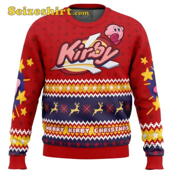 Merry Kirby Christmas Kirby Ugly Boys Christmas Sweater