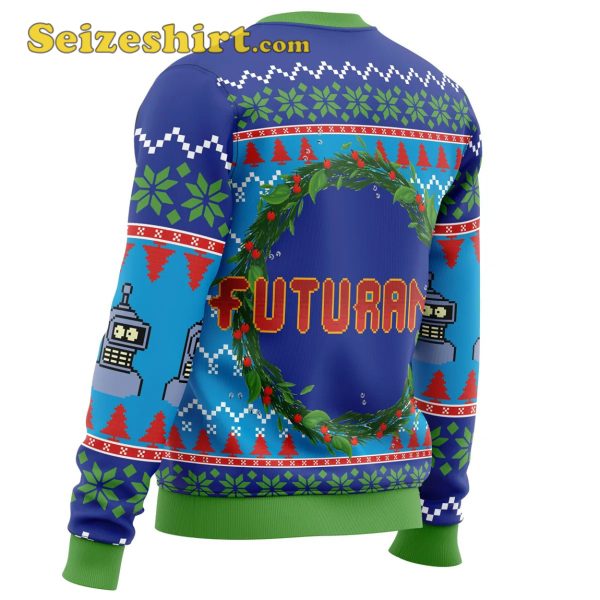 Merry Kissmyass Futurama Ugly Boys Christmas Sweater