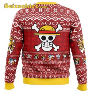 Merry Mugiwara Pirates One Piece Ugly Boys Christmas Sweater