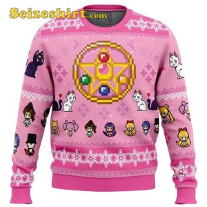 Merry Senshi Sailor Moon Ugly Boys Christmas Sweater