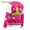 Mighty Morphin Power Rangers Pink Mens Ugly Christmas Sweater